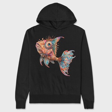 Fantasy Fish Dreams, Hanorac Oversize Barbati (Unisex)