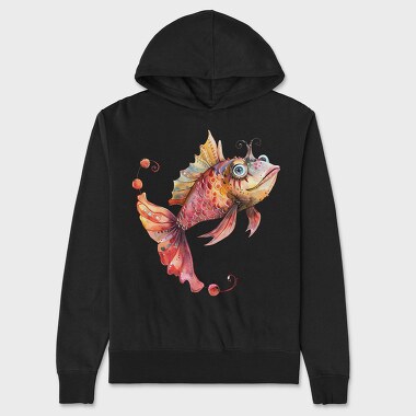 Fantasy Fish Tail, Hanorac Oversize Barbati (Unisex)