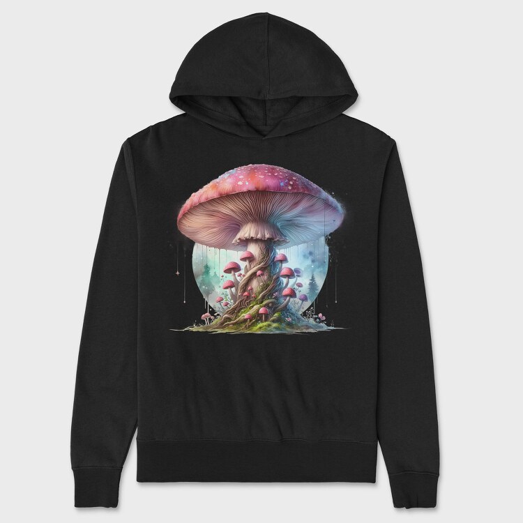 Fantasy Fungus Glow, Hanorac Oversize Barbati (Unisex)