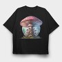 Fantasy Fungus Glow, Tricou Oversize Barbati (Unisex)