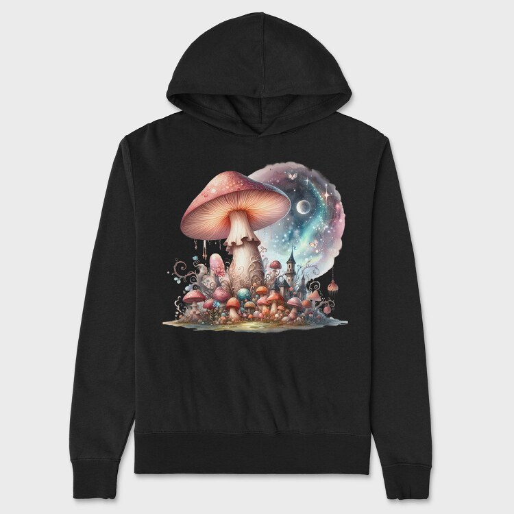 Fantasy Mushroom Cloud, Hanorac Oversize Barbati (Unisex)