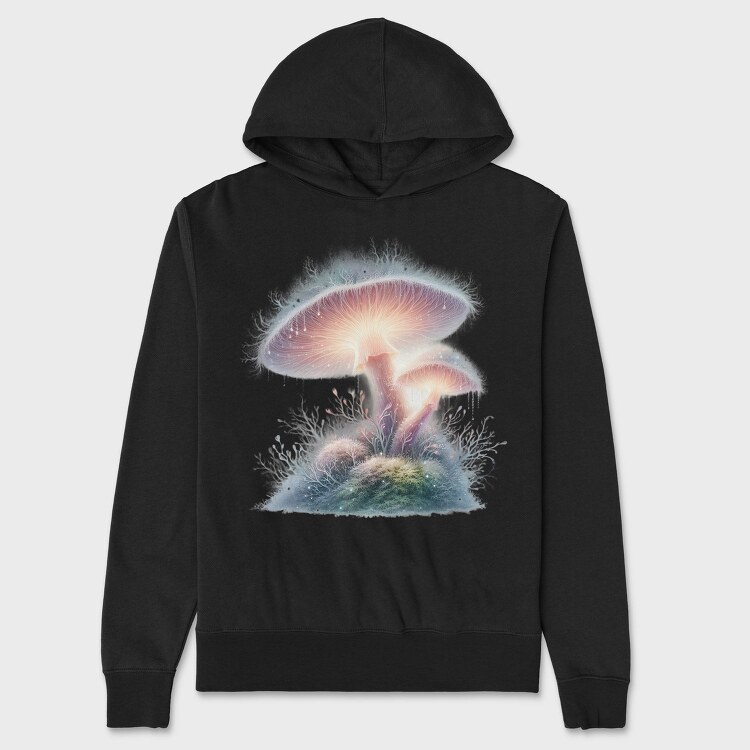 Fantasy Mushroom Glow, Hanorac Oversize Barbati (Unisex)