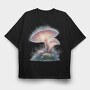 Fantasy Mushroom Glow, Tricou Oversize Barbati (Unisex)