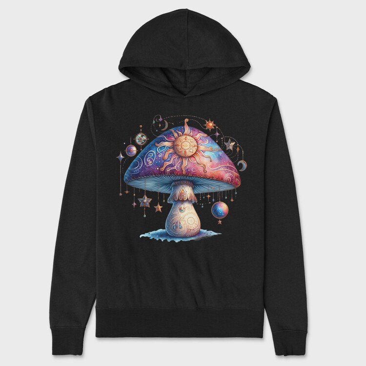 Fantasy Mushroom Spirit, Hanorac Oversize Barbati (Unisex)