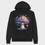 Fantasy Mushroom Spirit, Hanorac Oversize Barbati (Unisex)