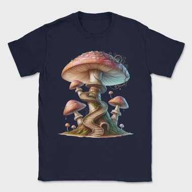 Fantasy Mushroom Stairs, Tricou Barbati (Unisex)