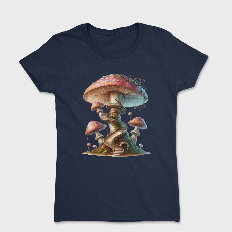 Fantasy Mushroom Stairs, Tricou Femei