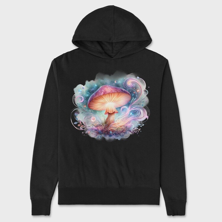Fantasy Mushroom Swirls, Hanorac Oversize Barbati (Unisex)