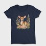 Fawn In Flowers Bunch, Tricou Femei