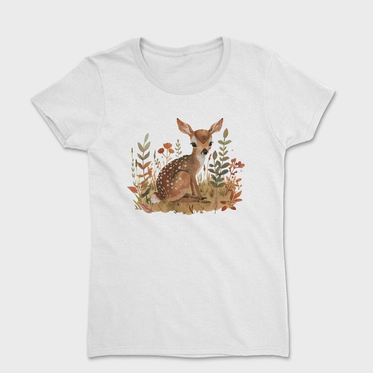 Fawn In Foliage, Tricou Femei
