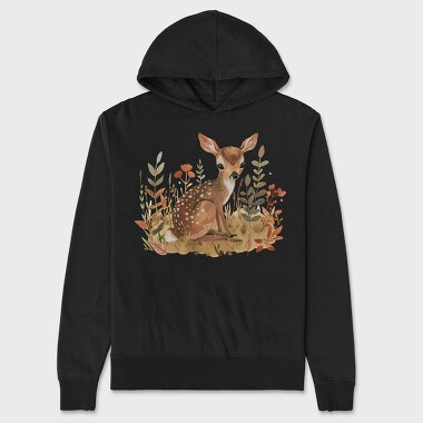Fawn In Foliage, Hanorac Oversize Barbati (Unisex)