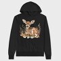 Fawn In Grass, Hanorac Oversize Barbati (Unisex)