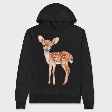 Fawn In The Mist, Hanorac Oversize Barbati (Unisex)