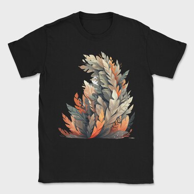 Feather Bushes Illustration, Tricou Barbati (Unisex)