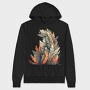 Feather Bushes Illustration, Hanorac Oversize Barbati (Unisex)