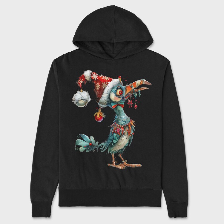 Feathery Christmas Belle, Hanorac Oversize Barbati (Unisex)