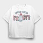 Feelin Frosty Snowman, Tricou Oversize Barbati (Unisex)