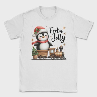Feelin Jolly Penguin, Tricou Barbati (Unisex)