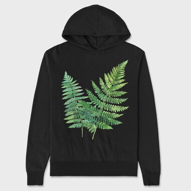 Fern Leaf Clipart, Hanorac Oversize Barbati (Unisex)