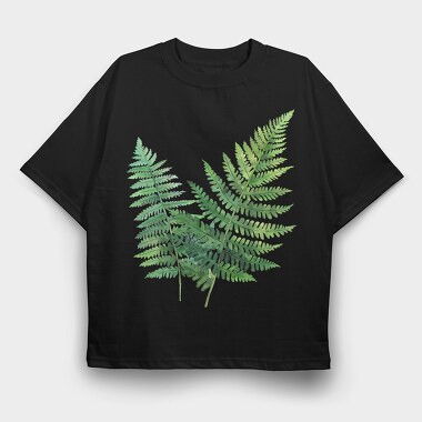 Fern Leaf Clipart, Tricou Oversize Barbati (Unisex)