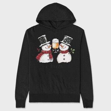 Festive Drink Toast, Hanorac Oversize Barbati (Unisex)