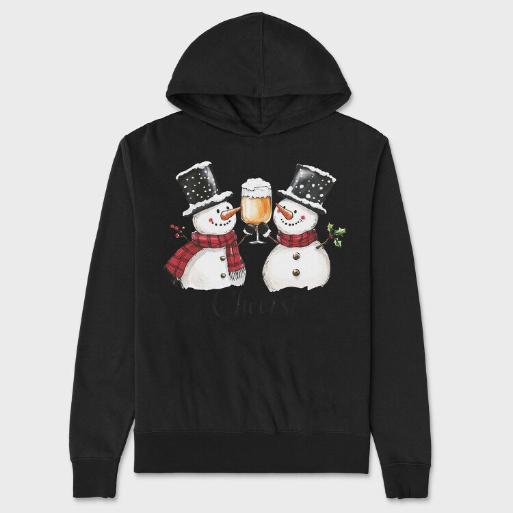 Festive Drink Toast, Hanorac Oversize Barbati (Unisex)