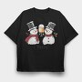 Festive Drink Toast, Tricou Oversize Barbati (Unisex)