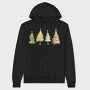 Festive Fir Bright Stars, Hanorac Oversize Barbati (Unisex)