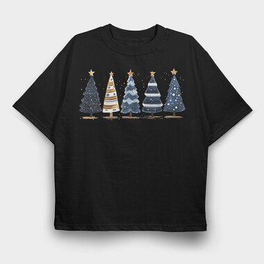 Festive Peaks Serenity, Tricou Oversize Barbati (Unisex)
