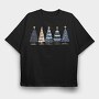 Festive Peaks Serenity, Tricou Oversize Barbati (Unisex)