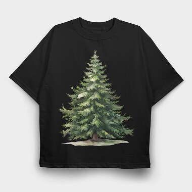 Fir Tree Art, Tricou Oversize Barbati (Unisex)