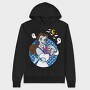 Skeleton Belle Book, Hanorac Oversize Barbati (Unisex)
