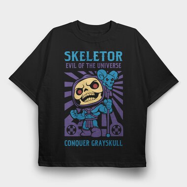 Skeletor Conquer Universe, Tricou Oversize Barbati (Unisex)