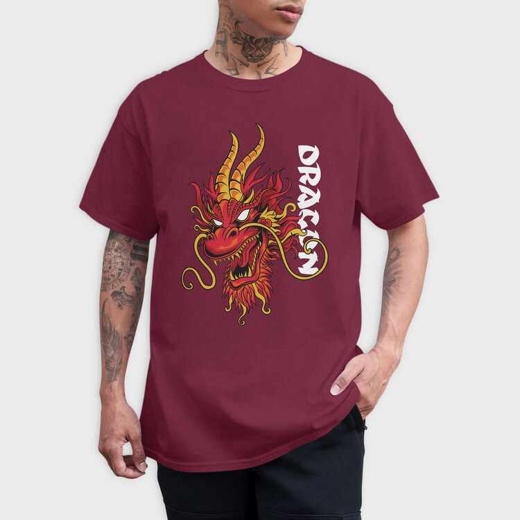 Dragon Fire Roar, Tricou Barbati (Unisex)