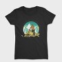 Snowmobiler Retro Sunset, Tricou Femei