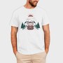 Train Mountain Sunrise, Tricou Barbati (Unisex)