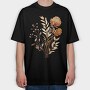 Fall Floral Nest, Tricou Oversize Barbati (Unisex)