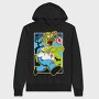 Zombie Donut Feast, Hanorac Oversize Barbati (Unisex)