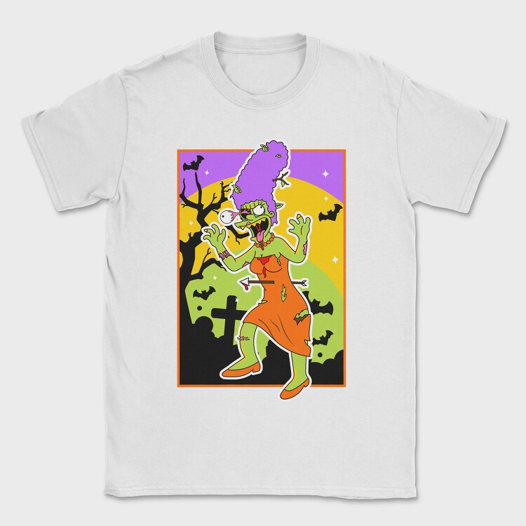 Zombie Marge Halloween, Tricou Barbati (Unisex)