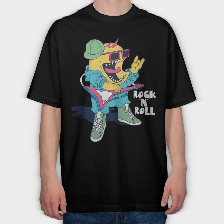 Rockstar Guitar Dude, Tricou Oversize Barbati (Unisex)