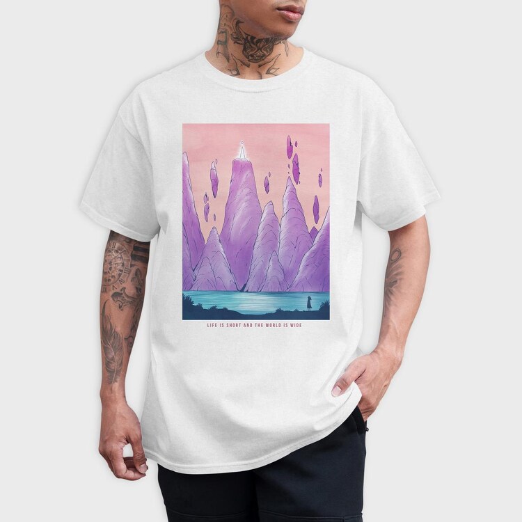 Fantasy_Landscape_12, Tricou Barbati (Unisex)
