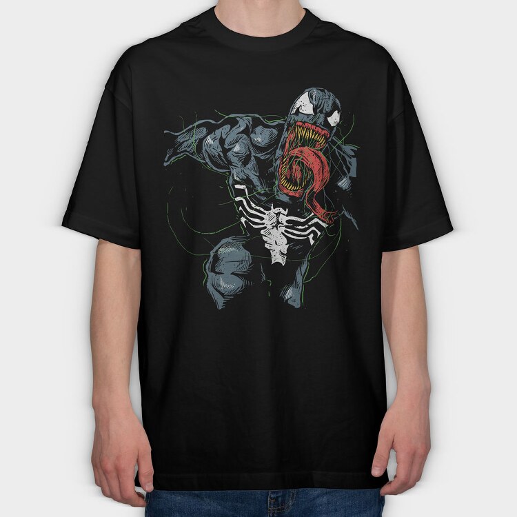 Pug Love, Tricou Oversize Barbati (Unisex)