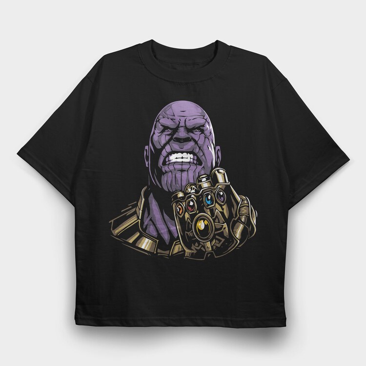 Purple Thanos, Tricou Oversize Barbati (Unisex)