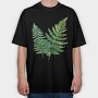 Fern Leaf Clipart, Tricou Oversize Barbati (Unisex)