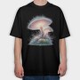 Fantasy Mushroom Glow, Tricou Oversize Barbati (Unisex)