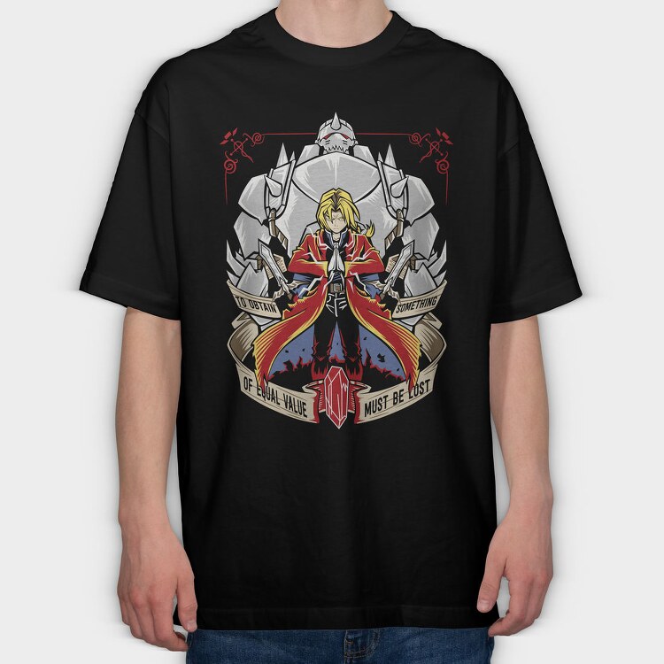 Red Dragon Quest, Tricou Oversize Barbati (Unisex)