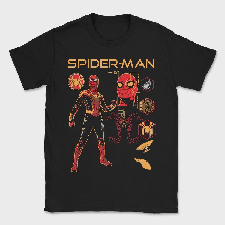Spider Tech Suit, Tricou Barbati (Unisex)