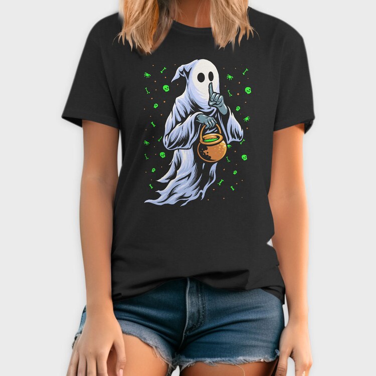 Halloween Ghost Trick Or Treat, Tricou Barbati (Unisex)