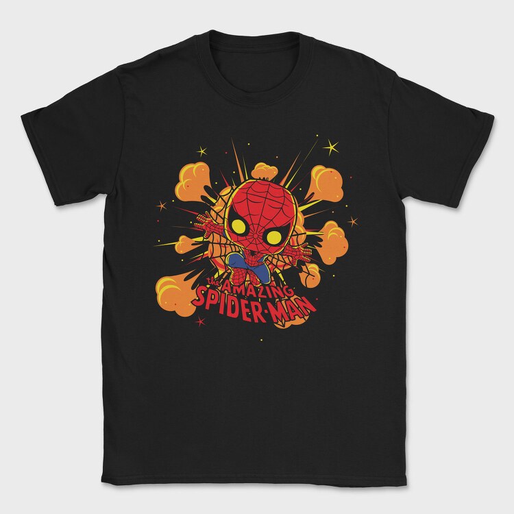 Spiderman Blast, Tricou Barbati (Unisex)