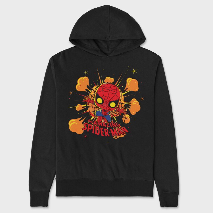 Spiderman Blast, Hanorac Oversize Barbati (Unisex)